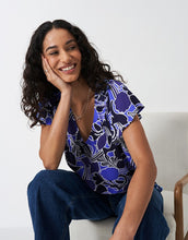 Load image into Gallery viewer, Crew Clothing - Tia Frill Top - Abstract Floral