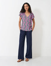 Load image into Gallery viewer, Crew Clothing - Tia Frill Top - Lucinda Green