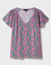 Load image into Gallery viewer, Crew Clothing - Tia Frill Top - Lucinda Green
