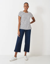 Load image into Gallery viewer, Crew Clothing - Breton T-Shirt in White/Navy