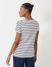 Load image into Gallery viewer, Crew Clothing - Breton T-Shirt in White/Navy