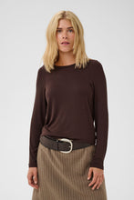 Load image into Gallery viewer, Culture - Juliet Long Sleeve T-Shirt - Coffee Bean Brown