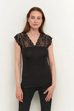 Load image into Gallery viewer, Culture - Poppy Lace Top - Black