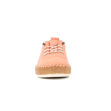 Load image into Gallery viewer, Lunar - Evie Leather Plimsoll in Coral