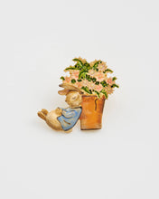 Load image into Gallery viewer, Fable x Peter Rabbit with Flower Pot Brooch