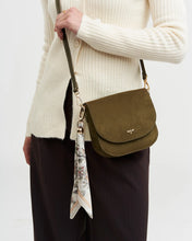 Load image into Gallery viewer, Fable - Beth Suedette Saddle Bag in Khaki