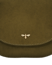 Load image into Gallery viewer, Fable - Beth Suedette Saddle Bag in Khaki