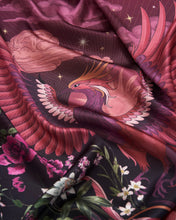 Load image into Gallery viewer, Fable - Eve Narrative Square Scarf in Burgundy