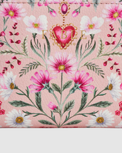 Load image into Gallery viewer, Fable - Floral Heart Purse in Pink