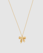 Load image into Gallery viewer, Fable - Gold Forget Me Not Bow Necklace