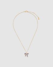 Load image into Gallery viewer, Fable - Gold Forget Me Not Bow Necklace
