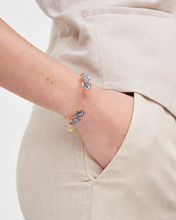 Load image into Gallery viewer, Fable - Gold Pansy Bangle