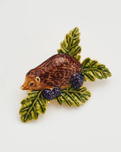 Load image into Gallery viewer, Fable - Hedgehog & Blackberry Brooch