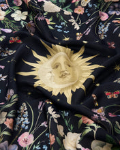 Load image into Gallery viewer, Fable - Selene Narrative Square Scarf in Navy