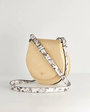 Load image into Gallery viewer, Fable - Tree of Life Raffia Saddle Bag - Monochrome