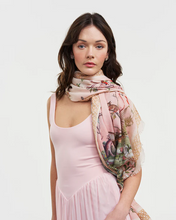 Load image into Gallery viewer, Fable - Woodland Scene Scarf in Pink