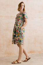 Load image into Gallery viewer, Lily & Me - Carnival Linen Blend Dress in Laurel