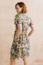 Load image into Gallery viewer, Lily & Me - Carnival Linen Blend Dress in Laurel