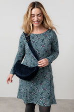 Load image into Gallery viewer, Lily & Me - Cord Crossbody Bag in Navy