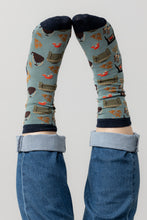 Load image into Gallery viewer, Lily & Me - Cosy Night Socks in Sea Mist