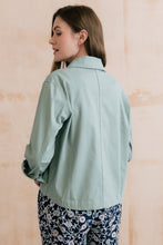 Load image into Gallery viewer, Lily & Me - Effie Twill Jacket in Silver Sage