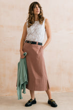 Load image into Gallery viewer, Lily & Me - Estuary Twill Midi Skirt in Antique Pink