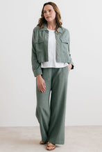 Load image into Gallery viewer, Lily & Me - Grasslands Linen Jacket in Laurel