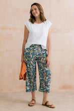 Load image into Gallery viewer, Lily & Me - Greta Rewilding Print Trousers in Petrol