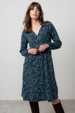 Load image into Gallery viewer, Lily & Me - Hazel Wrap Dress in Geo Bloom Navy