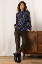 Load image into Gallery viewer, Lily & Me - Laura Gathered Top Cobbles - Navy