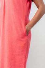 Load image into Gallery viewer, Lily & Me - Lavender Linen Dress in Cerise
