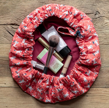 Load image into Gallery viewer, Lily & Me - Roller Cats Cosmetic Drawstring Pouch