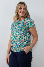 Load image into Gallery viewer, Lily & Me - Rosali Top Wild Flower - Apple Green