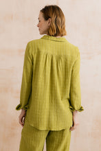 Load image into Gallery viewer, Lily & Me - Savannah Seersucker Shirt in Lime