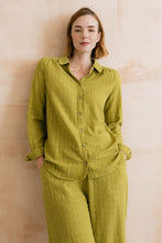 Load image into Gallery viewer, Lily & Me - Savannah Seersucker Shirt in Lime