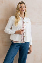 Load image into Gallery viewer, Lily & Me - Seren Twill Jacket in White