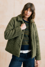 Load image into Gallery viewer, Lily & Me - Boucle Sycamore Jacket in Dark Olive