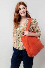 Load image into Gallery viewer, Lily & Me - Tencel Tote Bag in Earth Red
