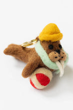 Load image into Gallery viewer, Lily & Me - Wallace The Walrus Felt Keyring