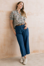 Load image into Gallery viewer, Lily & Me - Wren Yarrow Printed Blouse in Ocean