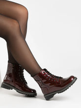 Load image into Gallery viewer, Lunar - Allison Patent Ankle Boot in Burgundy