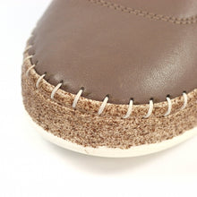Load image into Gallery viewer, Lunar - Evie Leather Plimsoll in Taupe
