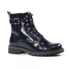 Load image into Gallery viewer, Lunar - Parlour Patent Ankle Boot in Navy