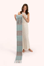 Load image into Gallery viewer, Powder - Angelica Cosy Scarf in Ice/Tangerine