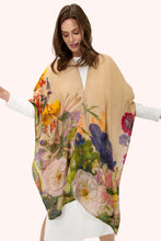 Load image into Gallery viewer, Powder - Autumn Posy Wool Wraparound in Cream