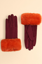 Load image into Gallery viewer, Powder - Bettina Gloves - Burgundy Tangerine