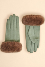 Load image into Gallery viewer, Powder - Bettina Gloves - Sage Teddy