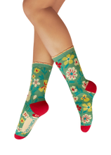 Load image into Gallery viewer, Powder - Blooming Lovely Ankle Socks