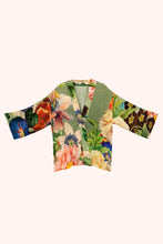 Load image into Gallery viewer, Powder - Botanical Bouquet Mid Length Kimono in Sage