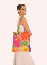 Load image into Gallery viewer, Powder - Canvas Tote Bag in Bountiful Blooms